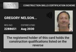 Level 7 and 6 NVQ black card